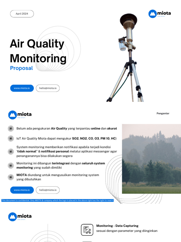 IoT Air Quality Monitoring Proposal 2024 | PDF | Data | Information Science