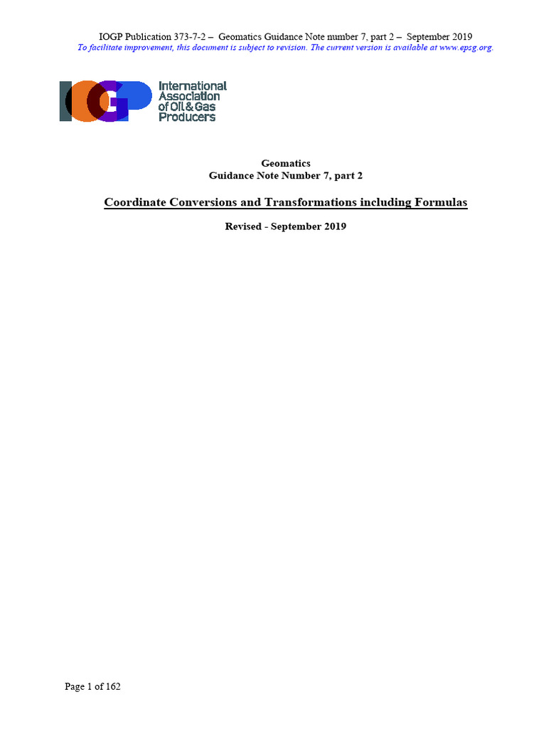 Coordinate Conversions & Transformations Guide | PDF