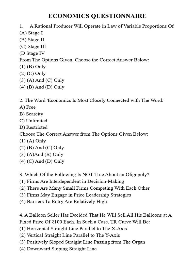 Eco Ques - 20251022 - 092314 - 0000 | PDF | Monopoly | Economics