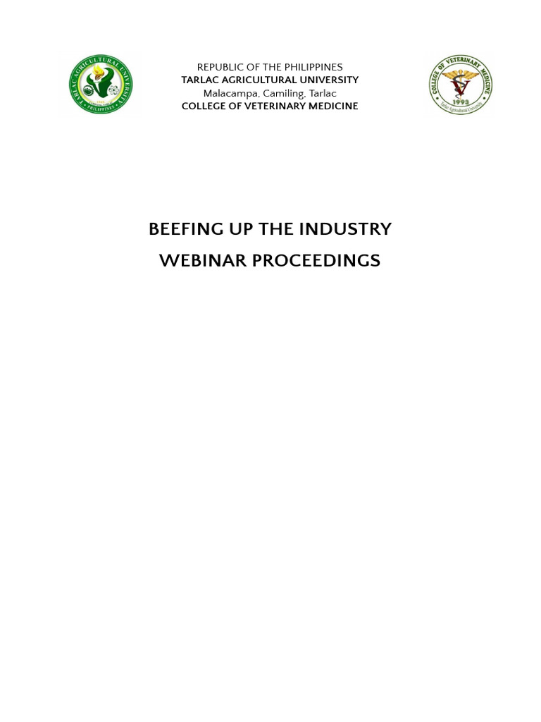[Dr. Marlon] Beefing Up the Industry - Proceedings.docx | PDF ...