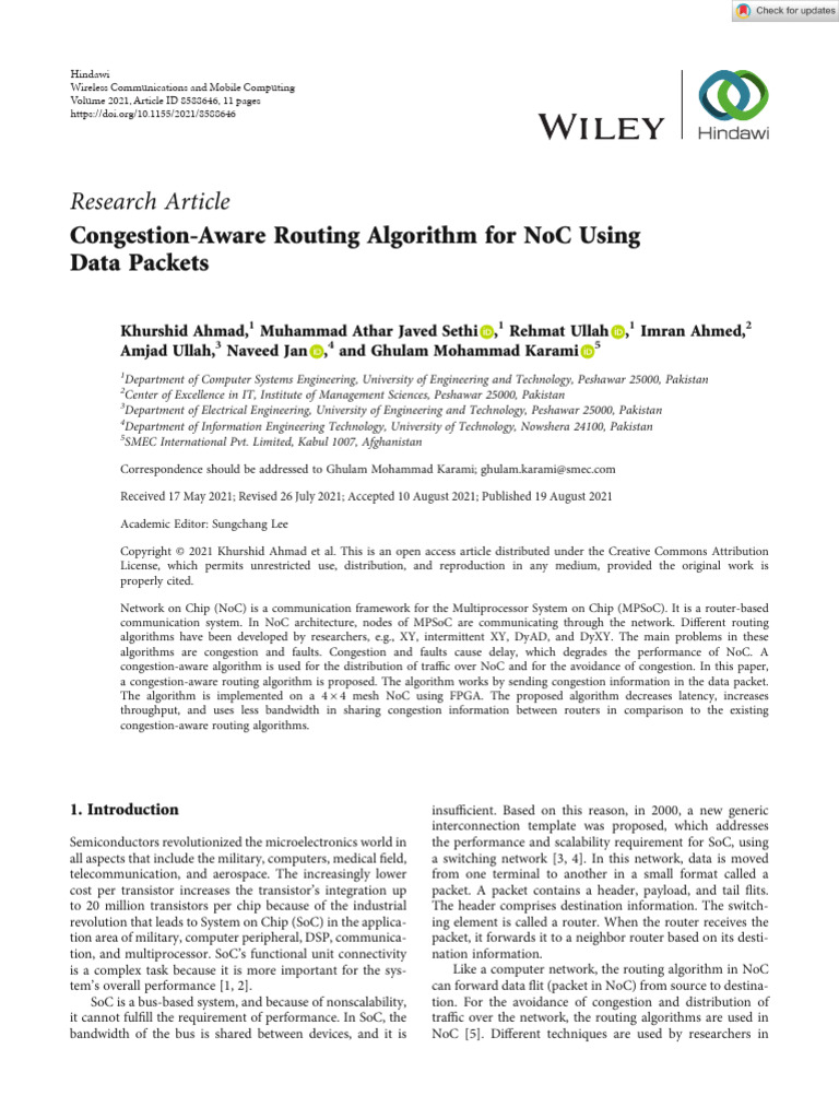 Wireless Communications and Mobile Computing - 2021 - Ahmad ...