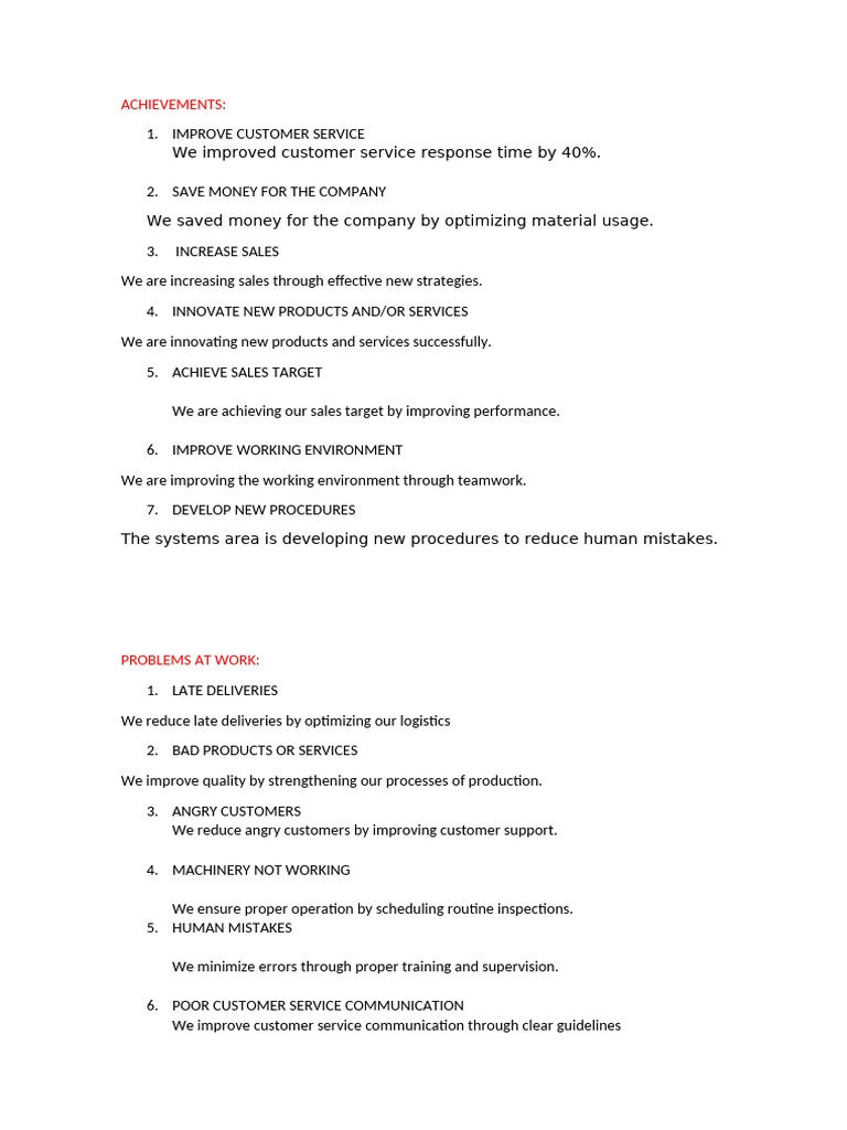 Achievements | PDF