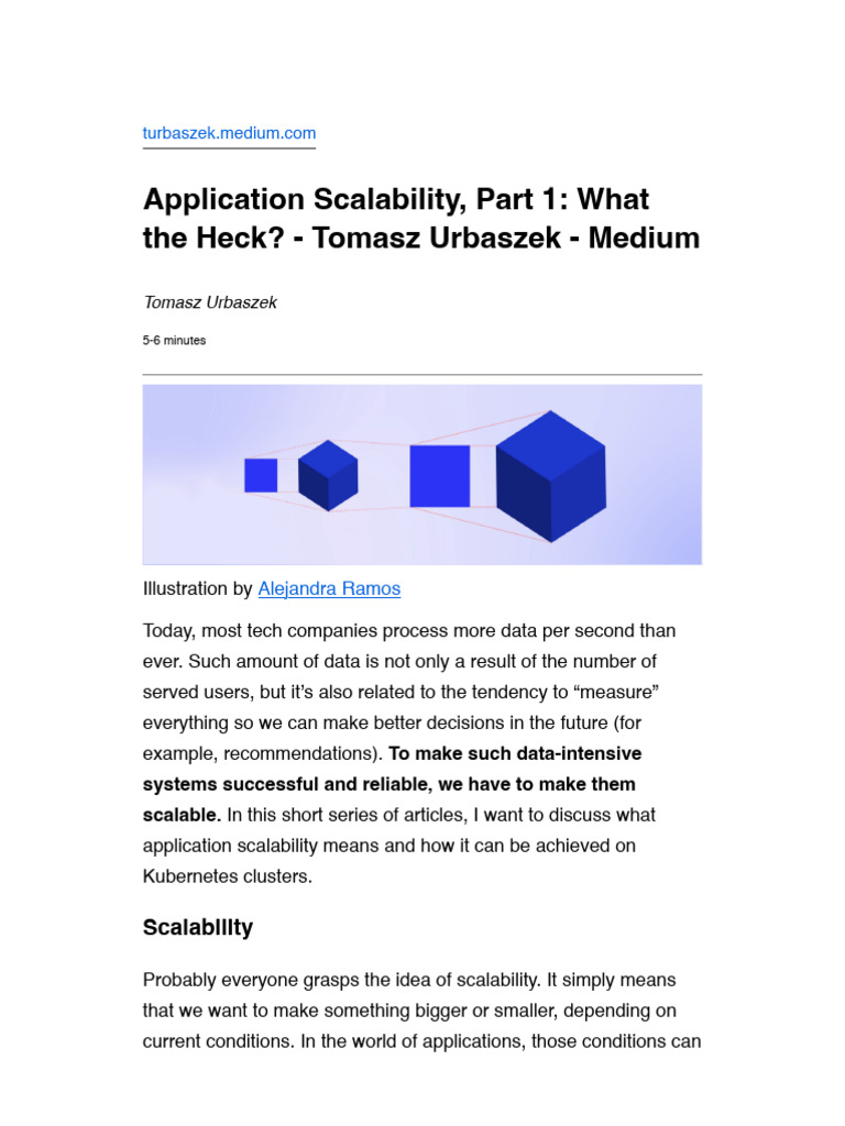 Understanding Application Scalability | PDF | Scalability | Information ...