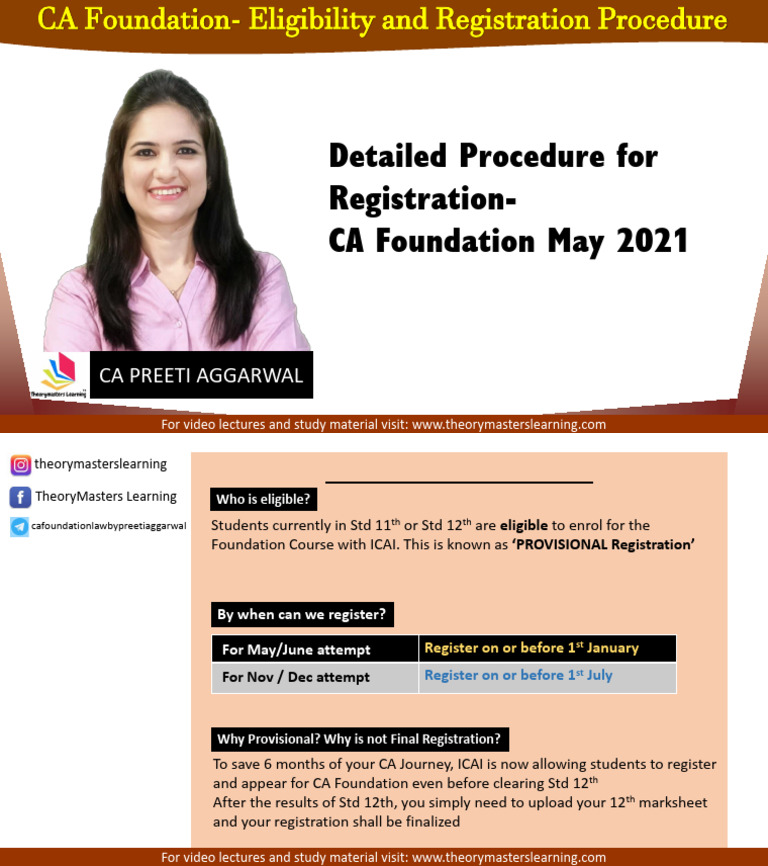 CA Foundation Eligibility & Registration Guide | PDF