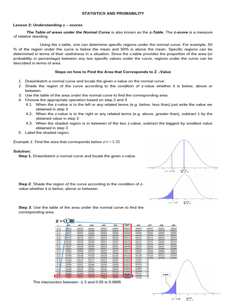Statistics and Probability Nov 25 | PDF | Standard Score | Normal ...