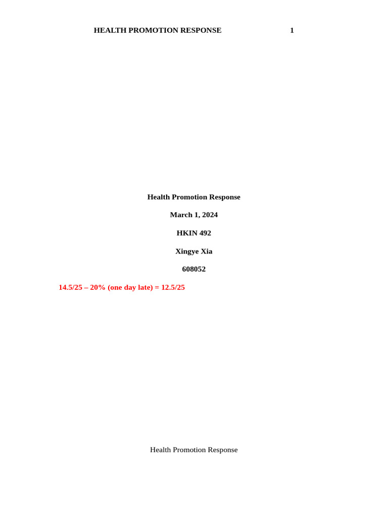 Health Promotion: Empowerment & Persuasion | PDF | Health Promotion ...