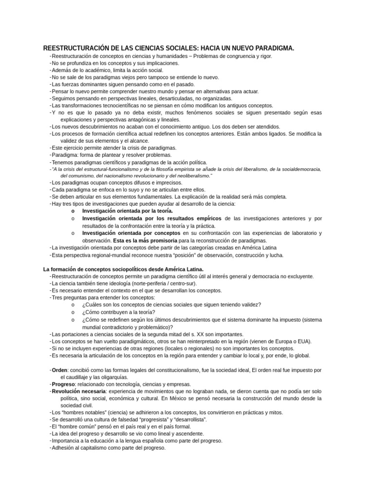 Nuevos Paradigmas en Ciencias Sociales | PDF | Paradigma | Democracia