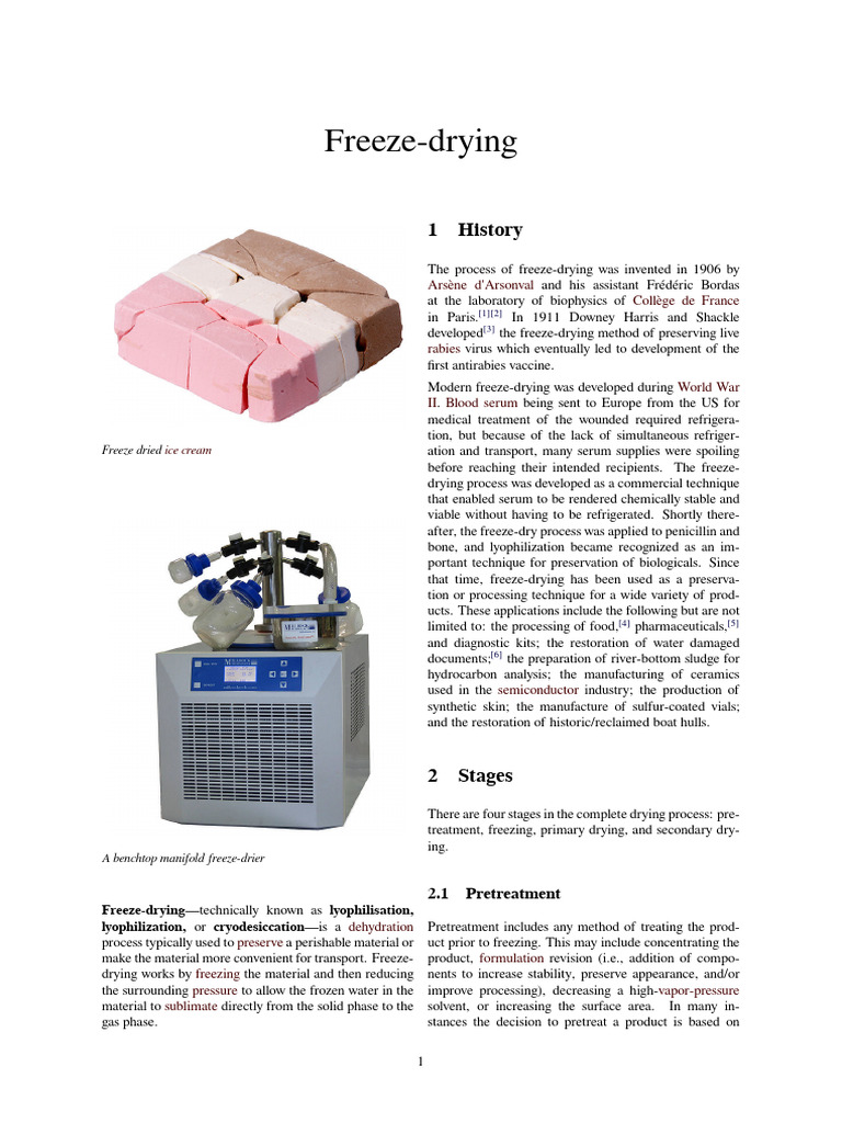 Understanding Freeze-Drying Process | PDF | Chemistry