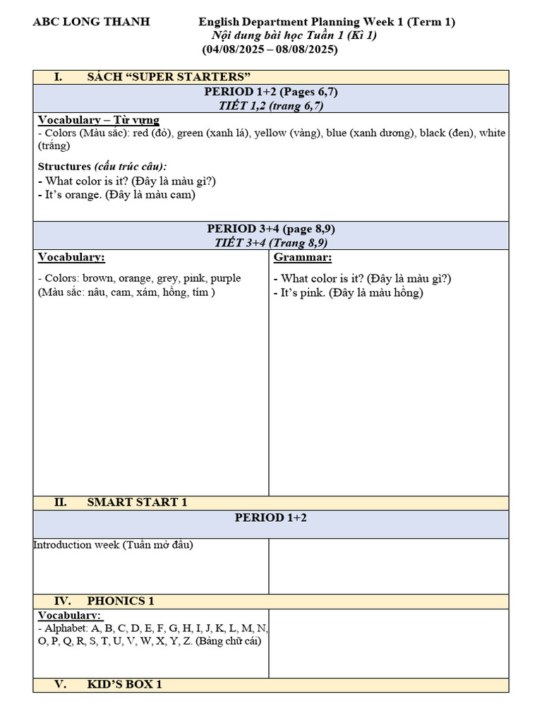 Ep1 - Term 1 - Week 1 | PDF