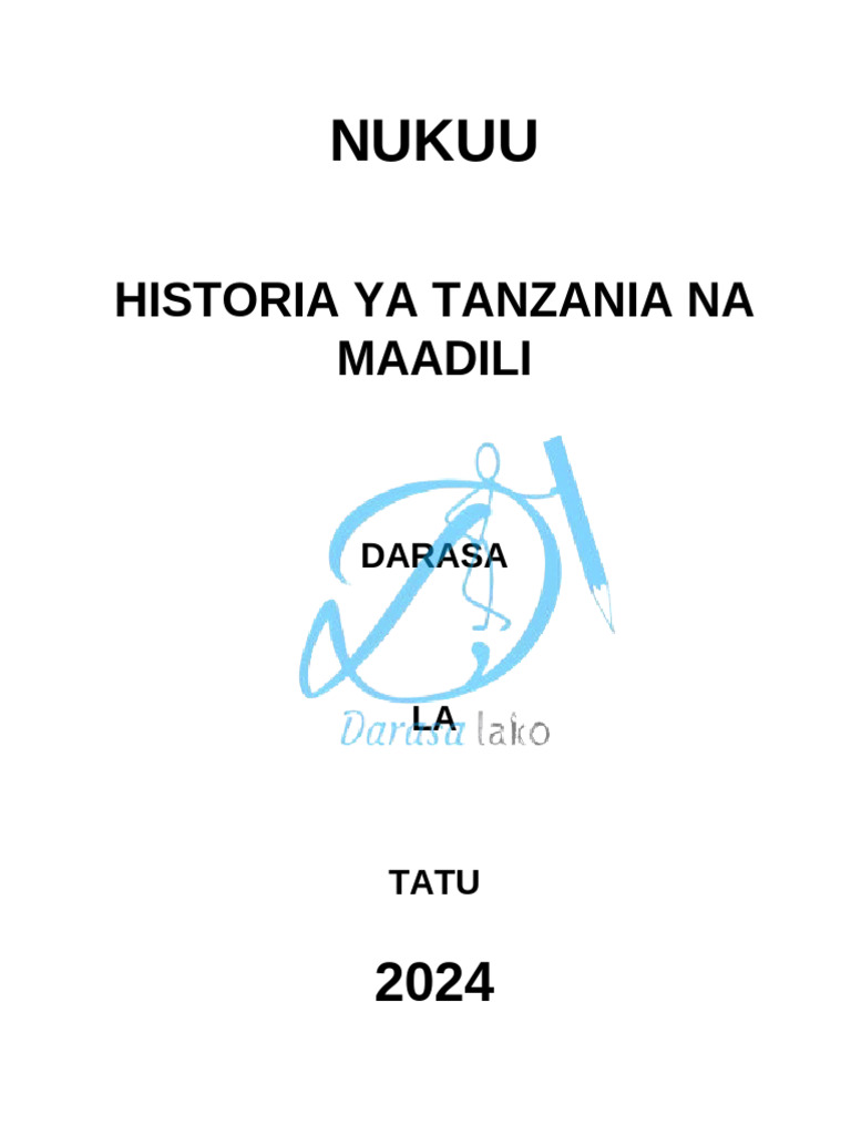 STD 3. Nukuu Za Historia Ya Tanzania Na Maadili | PDF