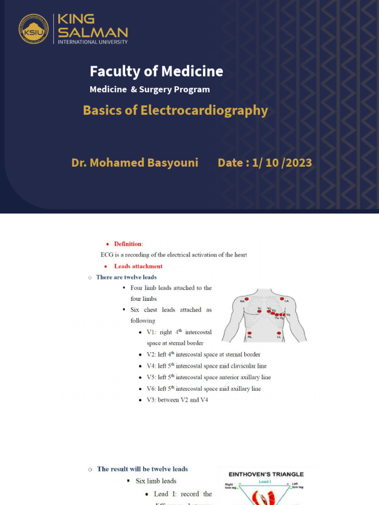 Basics of ECG | PDF | Electrocardiography | Heart