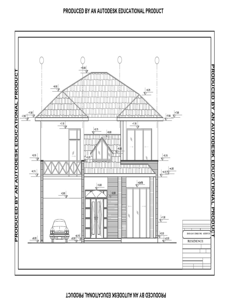 Front Elevation and Floor Plans | PDF | Building Engineering ...