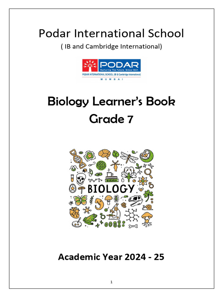 Grade 7 Biology Learner Book 2024-25 | PDF | Soil | Photosynthesis