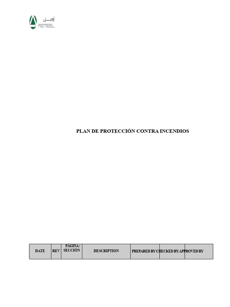 Plan de Protección Contra Incendios | PDF | Redox | Incendios