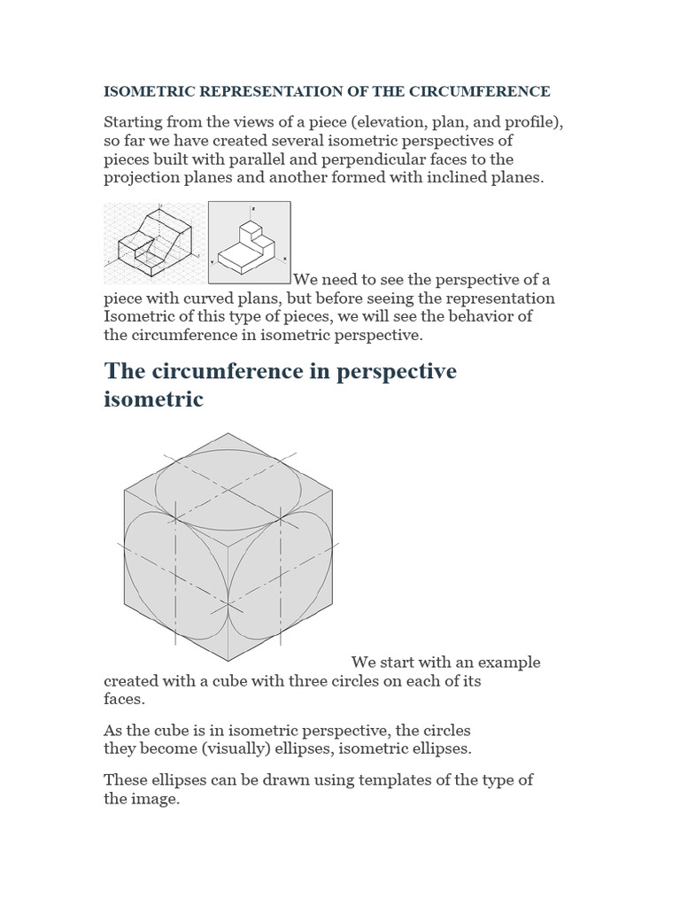 Isometric Representation of Curved Shapes | PDF | Ellipse | Curve