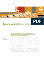 Solar Power: Darkest Before Dawn