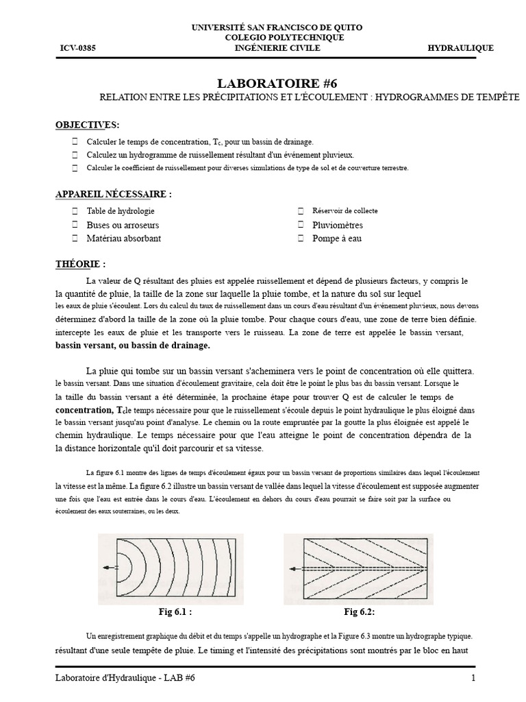 Hydrogrammes de Tempête en Hydraulique | PDF | Pluie | Ruissellement