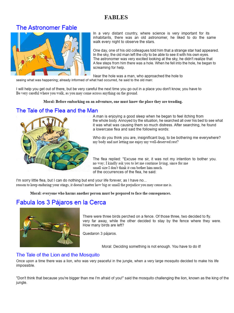 Fables with Moral Lessons for Kids | PDF | Sheep