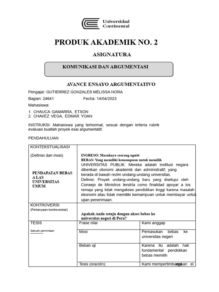 Akses Gratis ke Universitas Negeri Peru | PDF