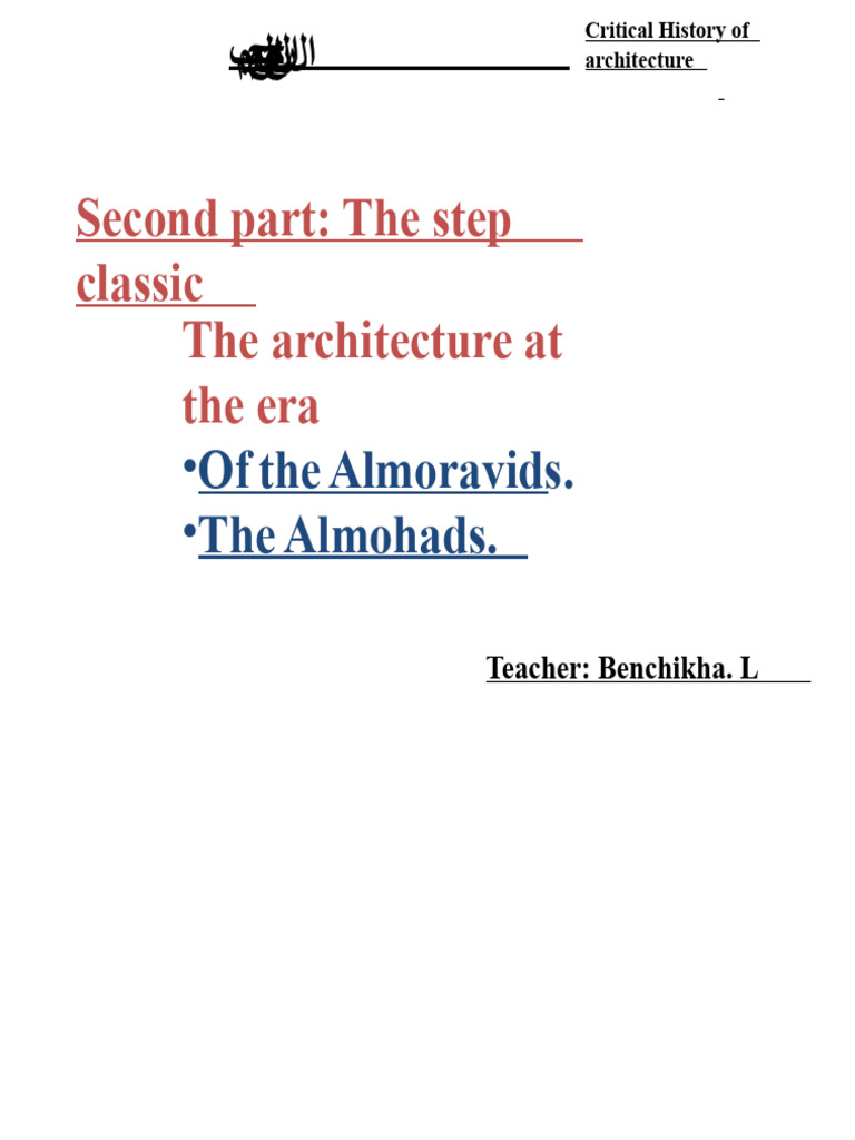 Almohad Architecture: A Historical Overview | PDF | Mosque ...