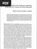 Download Brown and Mitchell 2010 Ethical and Unethical Leadership by Bianca Briscan SN95768441 doc pdf