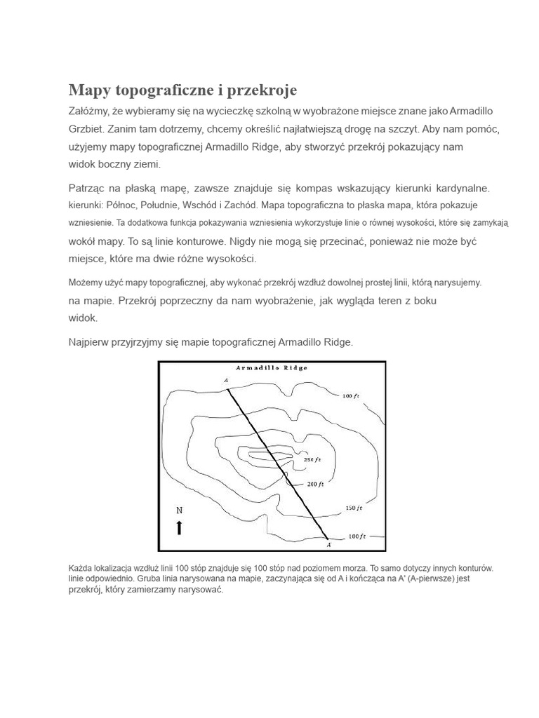 Mapy Topograficzne | PDF