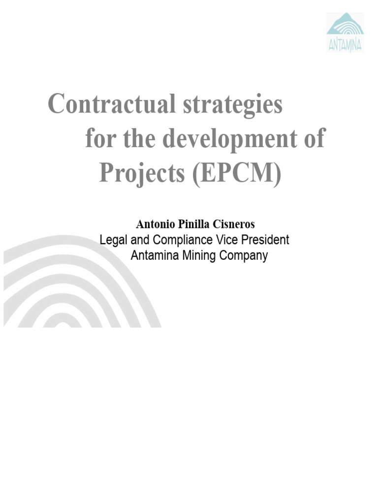 EPCM Contractual Strategies in Construction | PDF | Construction ...