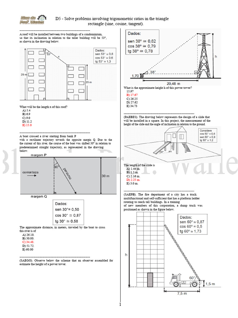 D5 (3rd Grade - High School - Math) - Blog of Prof. Warles | PDF ...