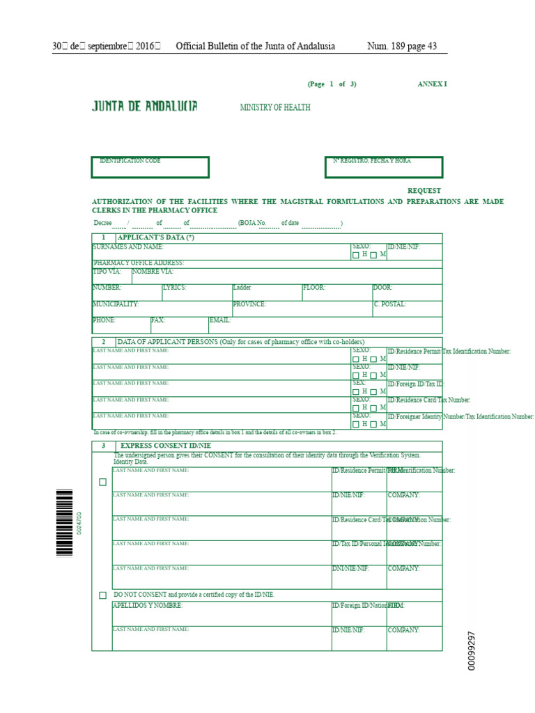 Pharmacy Authorization Request Form | PDF | Identity Document
