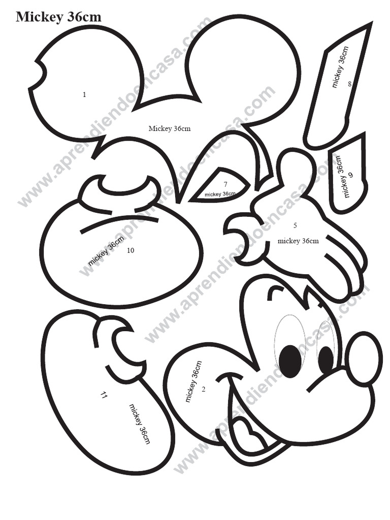 Mickey Mouse 36cm Plush Toy | PDF