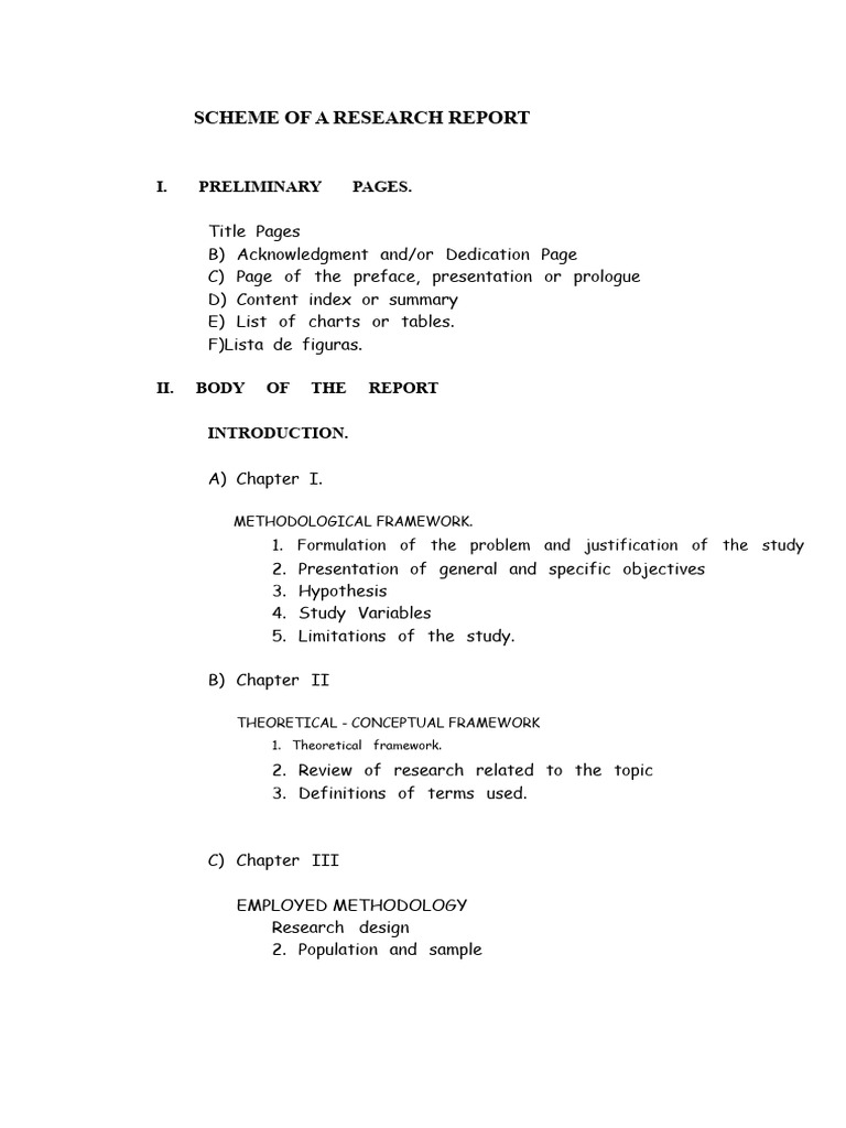 Research Report Structure Guide | PDF | Methodology | Hypothesis