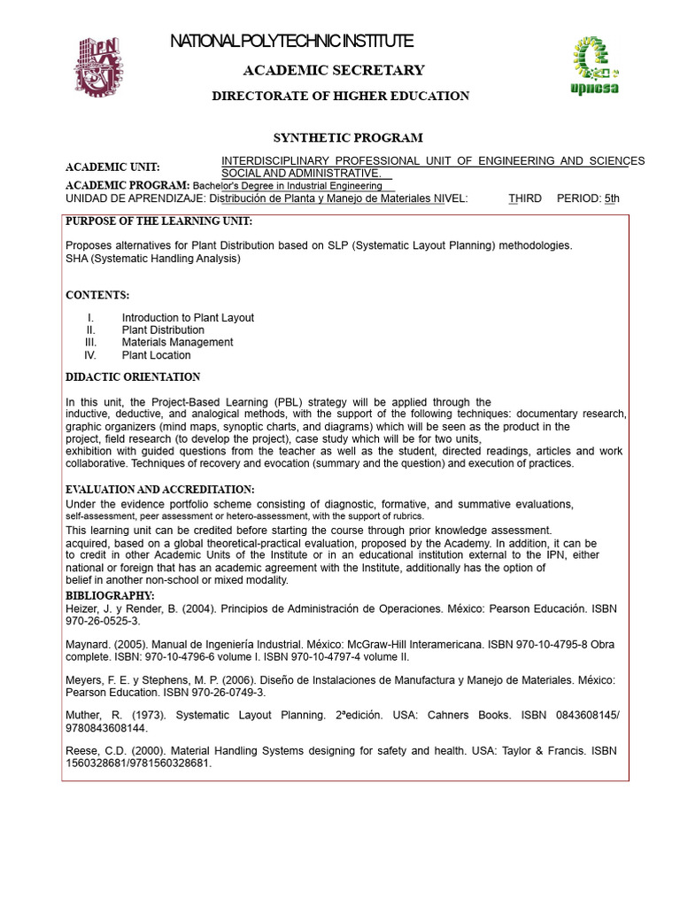 Plant Layout and Materials Handling | PDF | Educational Assessment ...