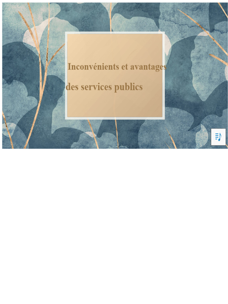 Avantages et inconvénients des services publics | PDF | Eau | Maïs