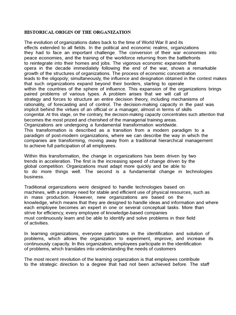 Evolution of Organizations Post-WWII | PDF | Non Governmental Organization