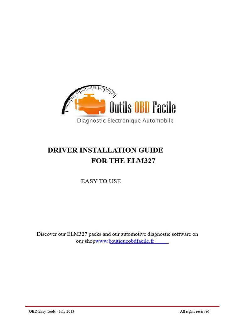 ELM327 Driver Installation Guide | PDF | Installation (Computer ...