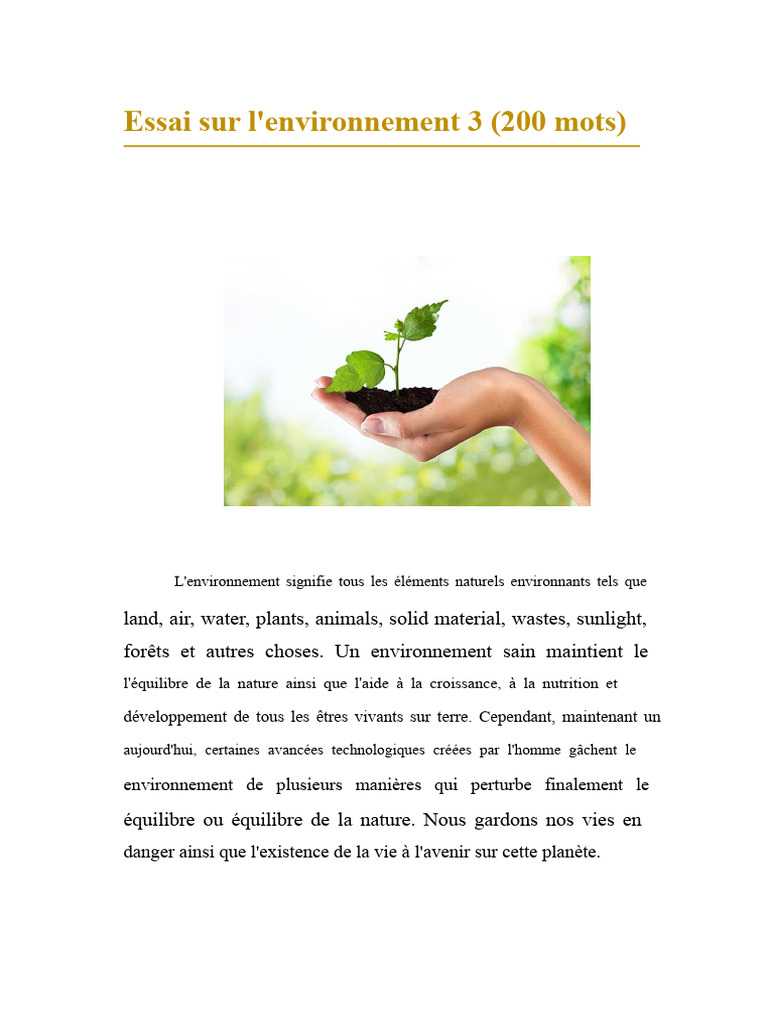 Impact des technologies sur l'environnement | PDF