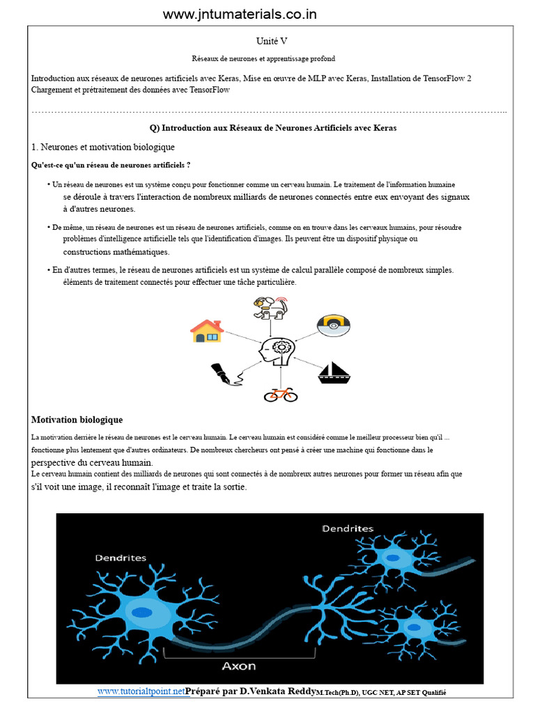 Introduction aux Réseaux de Neurones avec Keras | PDF | Cerveau | Génie ...