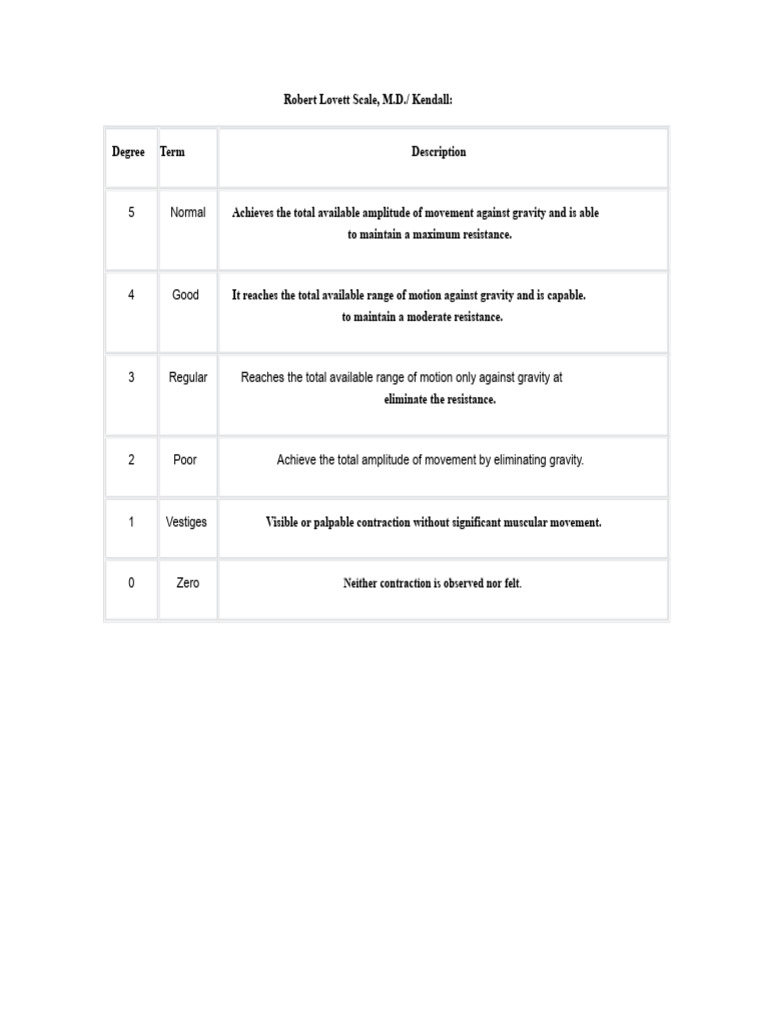 Muscle Strength Assessment Scales | PDF | Muscle Contraction