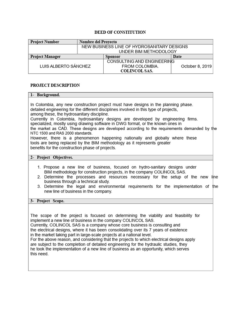 Constitution Act of Project 1 | PDF | Building Information Modeling | Risk