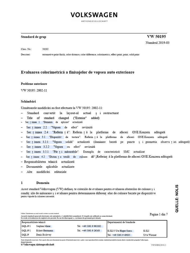 VW 50195 | PDF