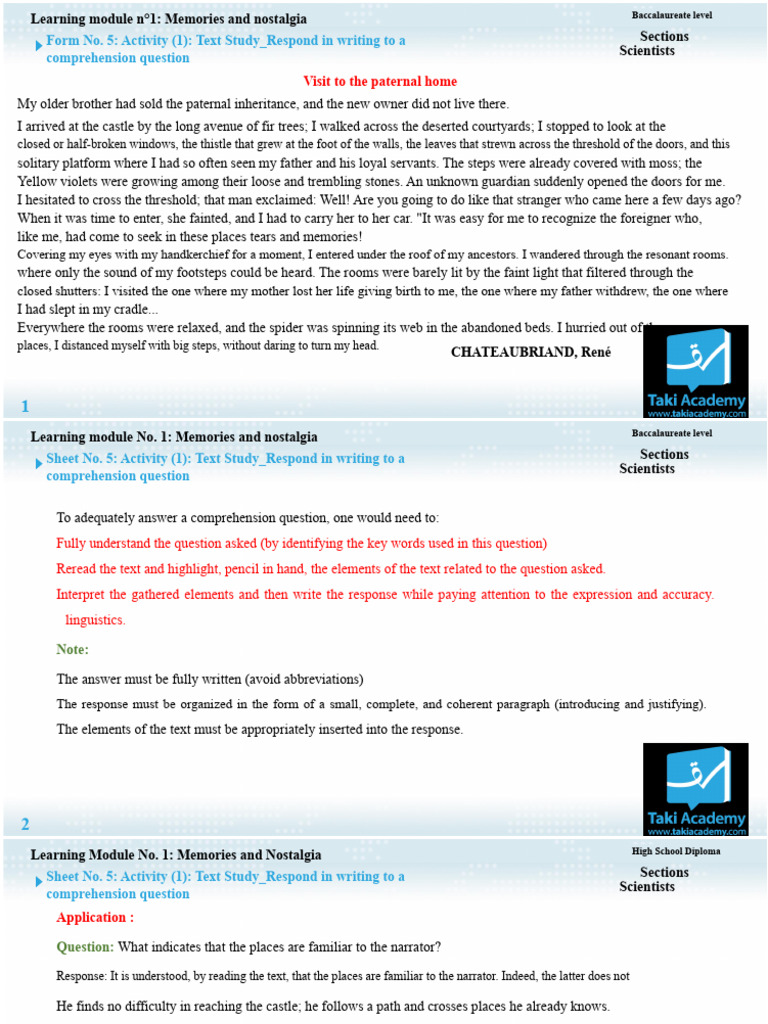 6 French Bac Sheet 5 1 | PDF