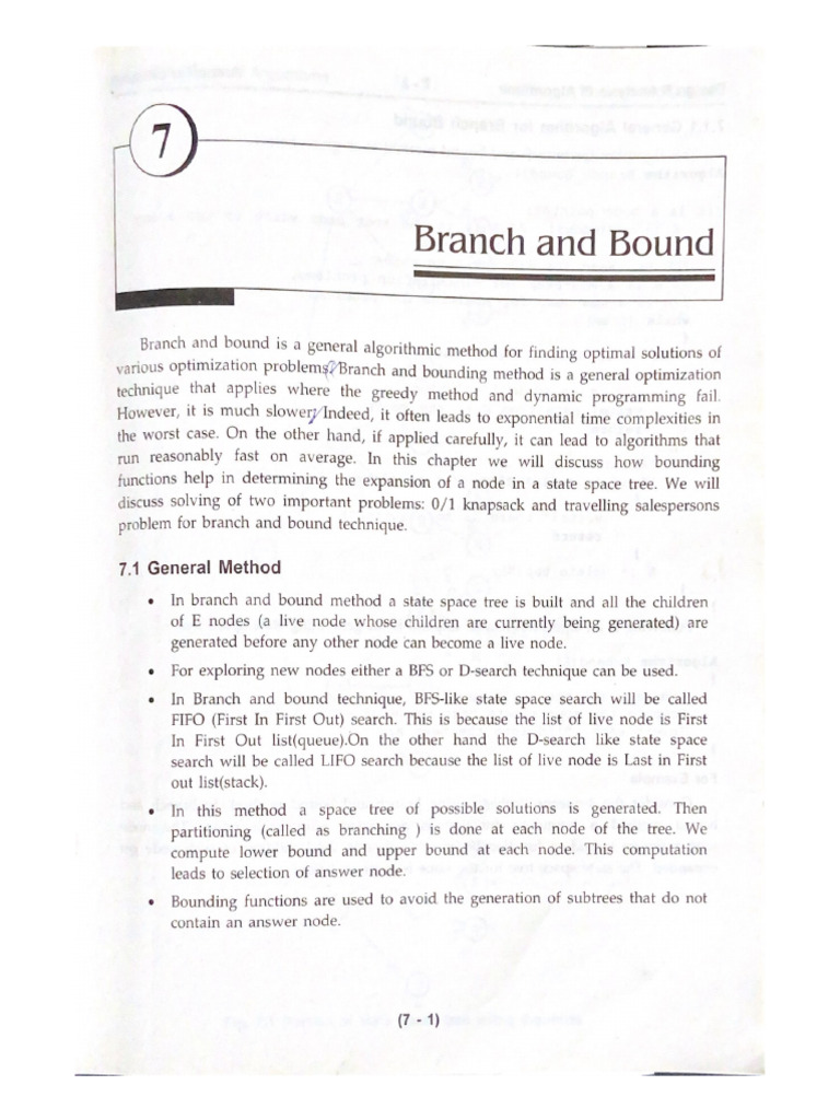 Branch and Bound | PDF