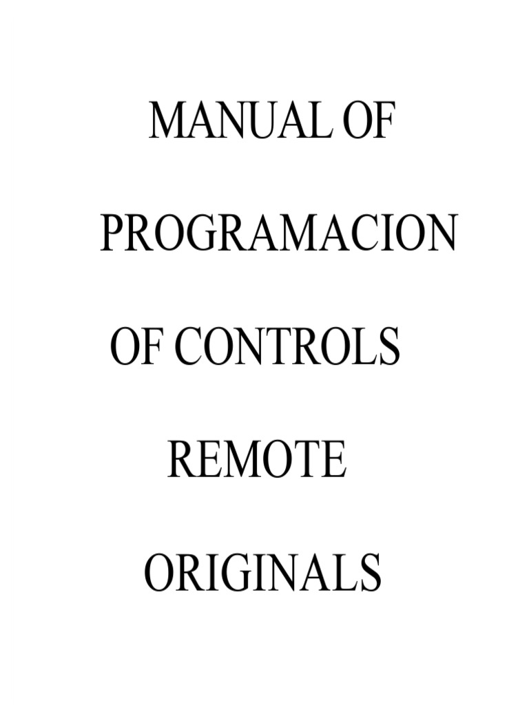 Remote Control Programming Guide by Brand | PDF | Trunk (Car) | Switch