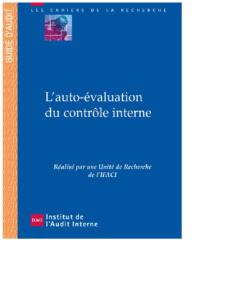 A Autoavaliação Do Controle Interno | PDF | Auditoria interna | Business
