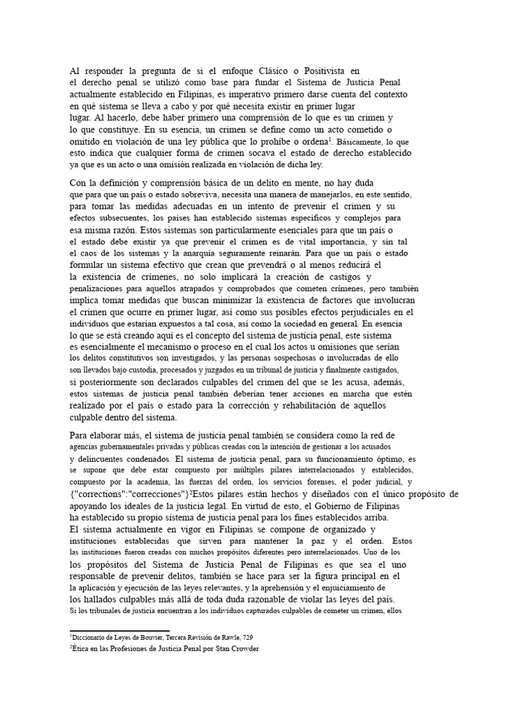 Sistema de Justicia Penal en Filipinas | PDF | Crímenes | Crimen y ...