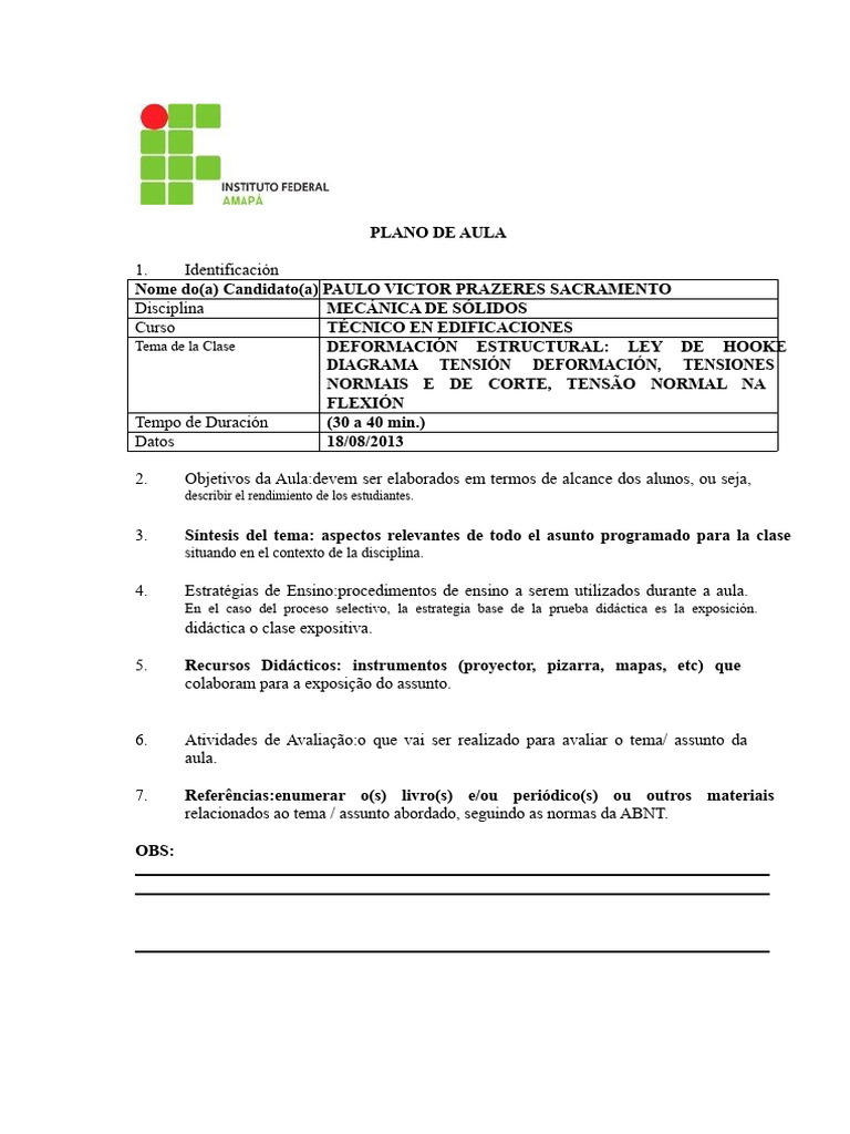 Modelo Plan de Clase Didactica | PDF | Enseñando | Salón de clases