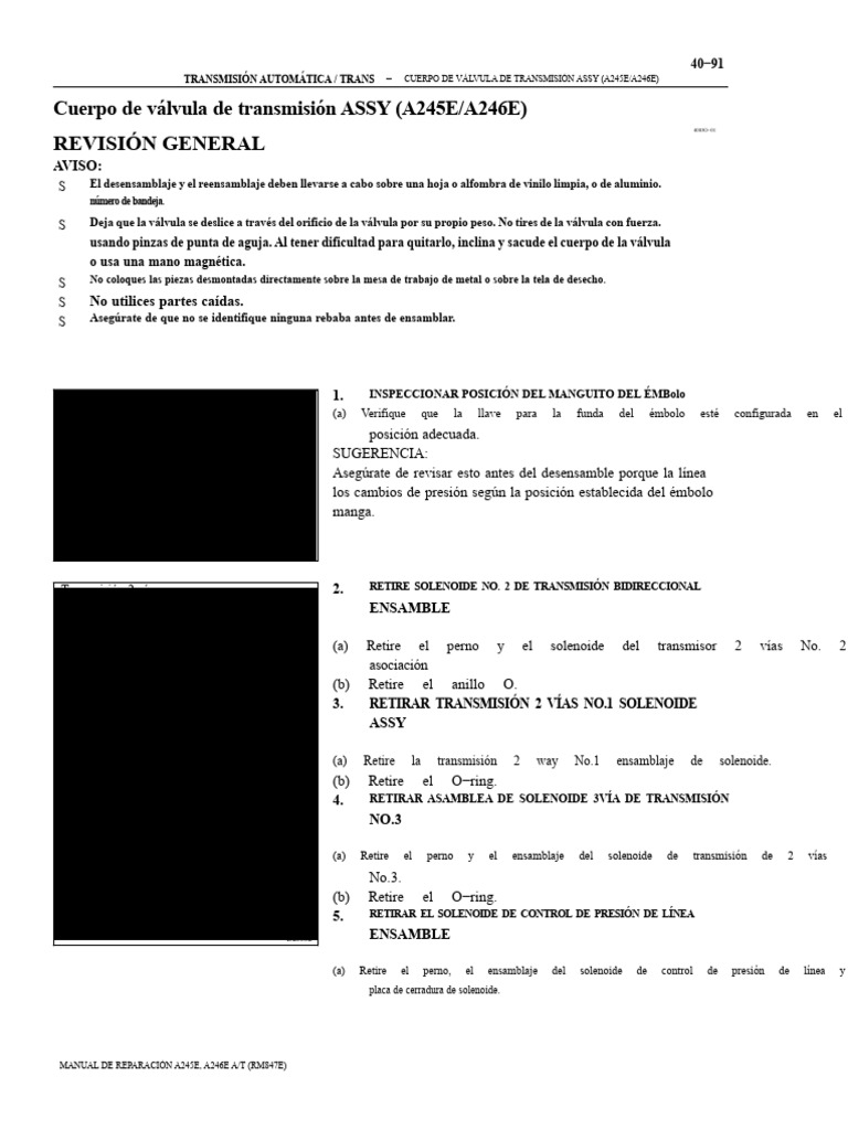 Guía de Ensamblaje Cuerpo Válvula A245E/A246E | PDF