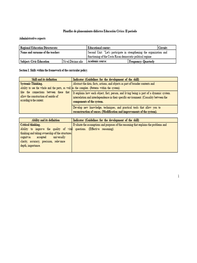 2.ppd Civics Education II Unit 2 Tenth Period | PDF | Well Being ...
