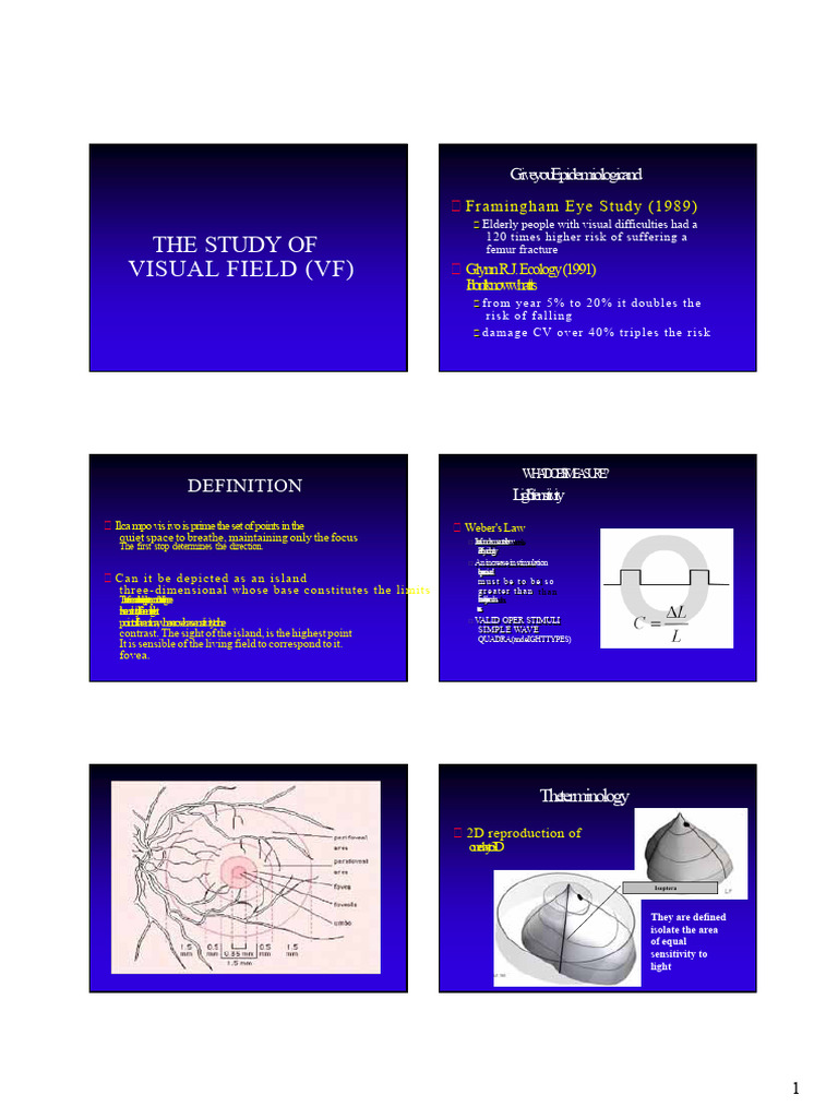 Visual Field Study and Assessment Techniques | PDF | Vision | Senses