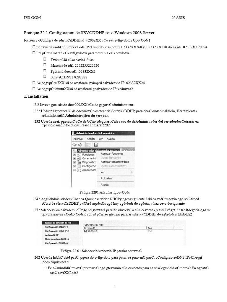 Configuration DHCP sur Windows 2008 Server | PDF | Architecture de ...